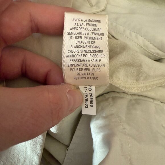 Women's 4 Tommy Bahama Linen Silk Blend Beige Short Lightweight Business Casual - Picture 6 of 6